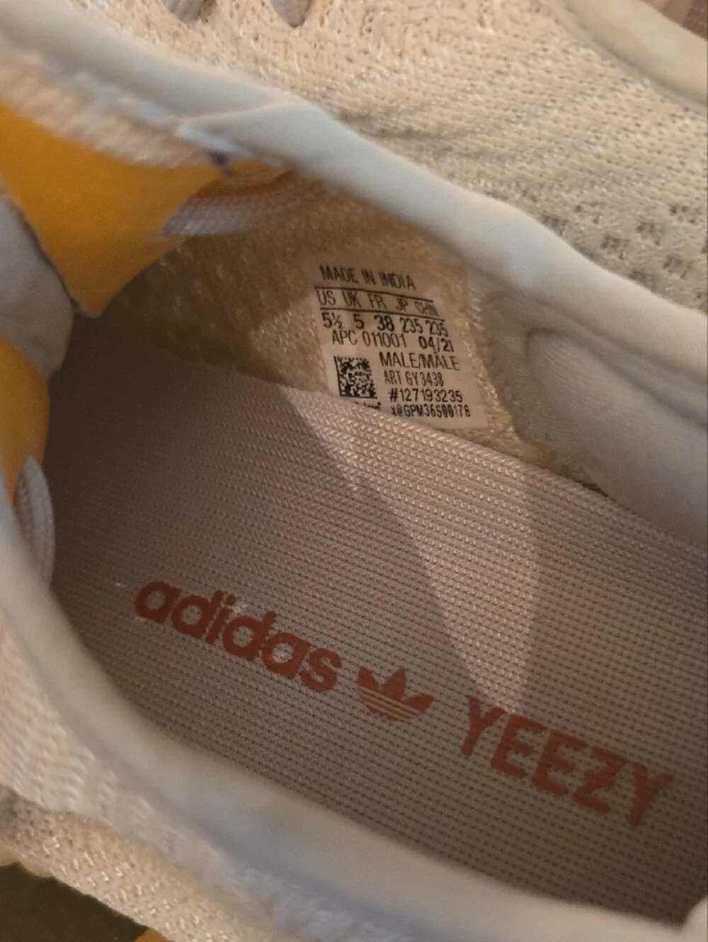 adidas Yeezy Boost 350 V2 - Cream with Pale Yellow Accents